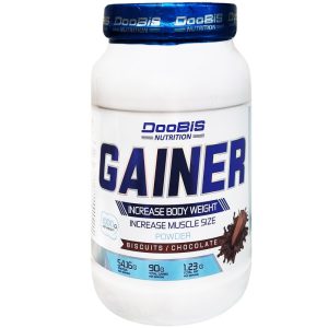 گینر دوبیس 1000 گرمی با طعم بیسکوییت شکلاتی