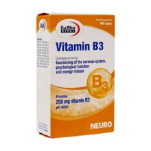 قرص ویتامین B3 یوروویتال 60 عدد