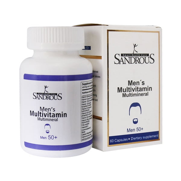 کپسول مولتی ویتامین مولتی مینرال مخصوص آقایان بالای 50 سال سندروس 60 عددی