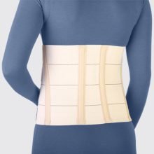 شکم بند پل دار کرم (با قابلیت تنظیم) طب و صنعت Teb & Sanat Adjustable Elastic Abdominal Binder